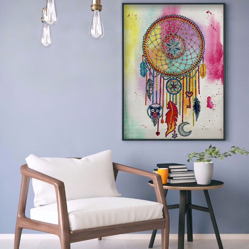 DIY 5D Mosaic Dream Catcher Part Drill Special Shape Diamond Painting Kit