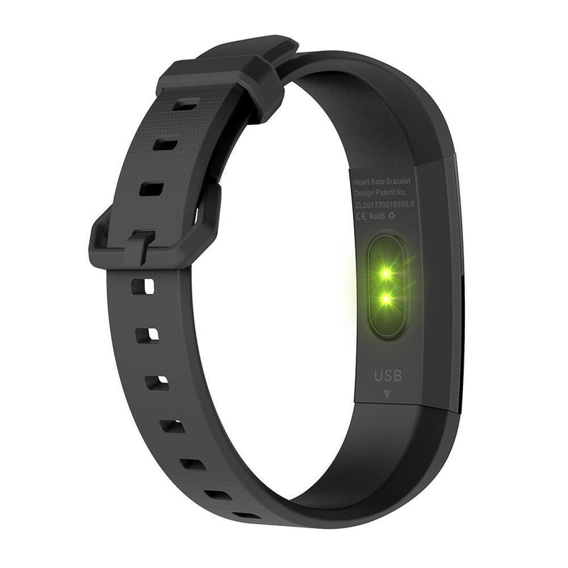 Y11 Smart Bracelet 0.87 Inch Android Waterproof Heart Rate Smartband (Black
