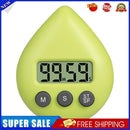 Water Drop Electronic Countdown LCD Digital Timer Alarm Clock (Retro Green)