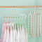 6pClothes Wardrobe Hanger Hook Clothing Hanging Rack Shelf Organizer (Grey)