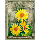 Blooming Art Flower in Metal Frame Diamond Painting Full Drill 30x40cm (A2294