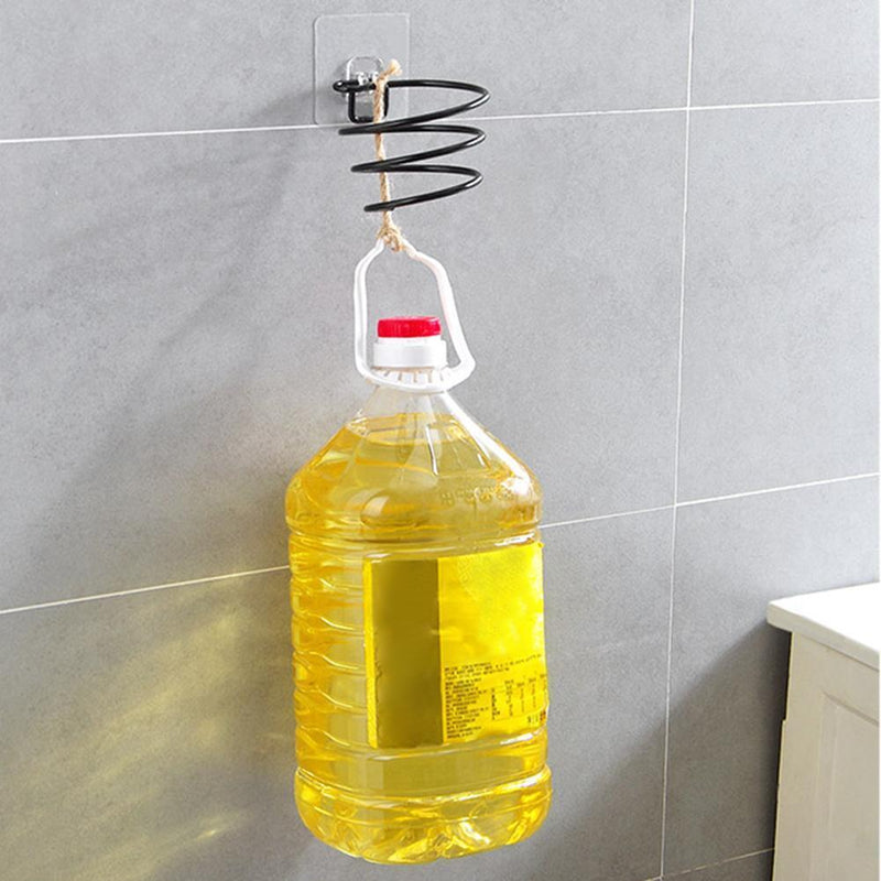 Saving Space Iron Spiral Stand Hair Dryer Rack Durable Holder Bathroom Shelves