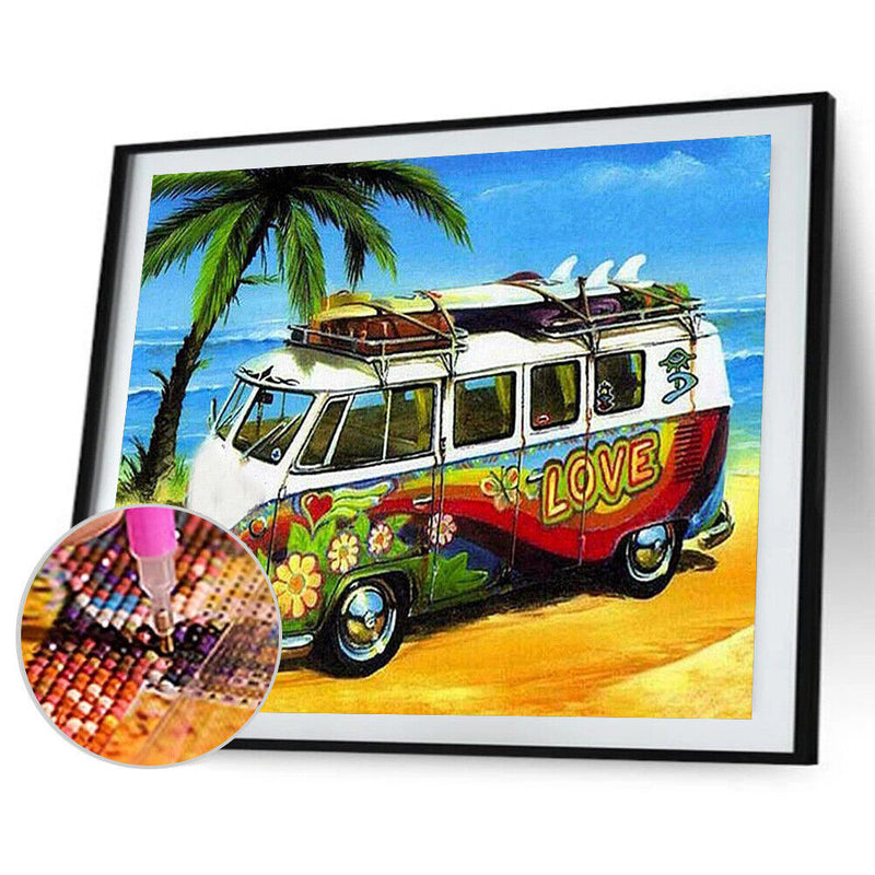 5D DIY Diamond Painting Car Full Drill Rhinestone Mosaic Art Picture for Home