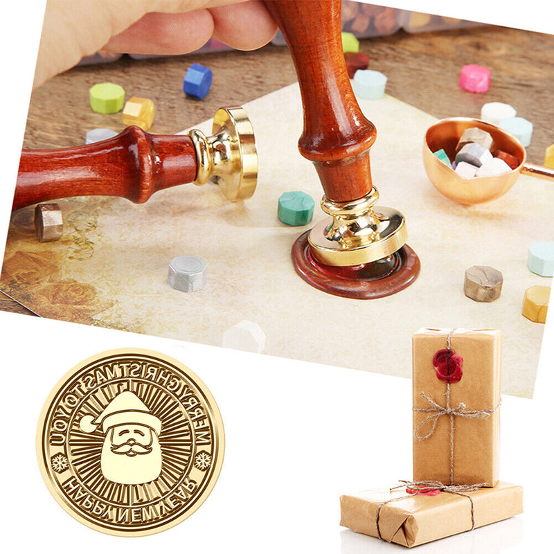 #A 25mm Round Retro Seal Wax Seal Stamp Head Fire Paint for Wedding Invitation
