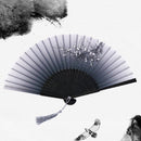 Chinese Style Silk Folding Fan Party Ornaments Dance Hand Fans (Style 5)