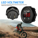 D1 Digital Panel Voltmeter Universal Car Auto ATV Voltage Meter with LED Di