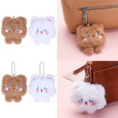 Cute Bear Keychain Accessories Pendant Jewelry Keychain Plush Bear Brooch Badge