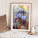 Iris Oil Paint By Numbers Kit DIY Acrylic Painting for Adults Home Decoration