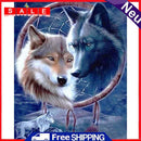 Oil Painting By Numbers Acrylic Handmade Four Wolves Digital Picture Home Decor
