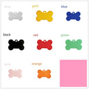 alloy Double Sided Identification Engraved ID Name Brand Bone Shape Pet Tag