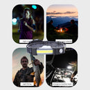 Full Vision LED Headlamp Lightweight Rechargeable Light for Hiking Camping