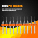 10pcs Circuit Board PCB Drill Bits Tungsten Steel Twist Drill Bits (0.8mm) Newly