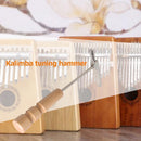 Kalimba Tuning Hammer Wood Handle Metal Portable Tuner for All Size Thumb Piano
