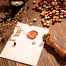 100pcs Octagon Sealing Wax Beads Seal Stamp Wax Tablet Pill (Deep Purple) Newly