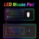 Keyboard Mice Mat USB Extended LED Desk Blanket Mouse Pad Gaming Luminous RGB