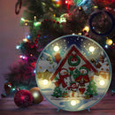 Partial Drills Special Shape Diamond Painting DIY LED Night Lamp Xmas Decoration