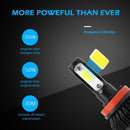 1 Pair H11 Car LED Headlight Kit 6500K 8000LM Hi-Low Beam Headlamp Bulbs