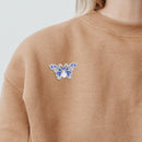3pcs Butterfly DIY Full Drill Diamond Brooch Women Elegant Jacket Sweater Badges