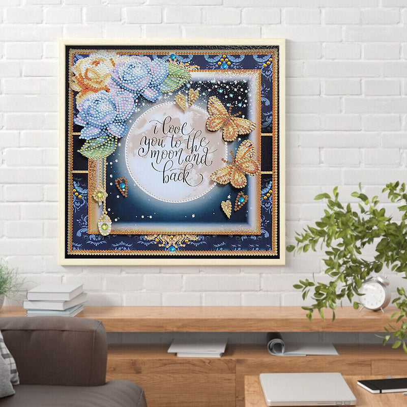Partial Drill 5D DIY Special Shaped Diamond Painting Love Letter Kit (Y229)