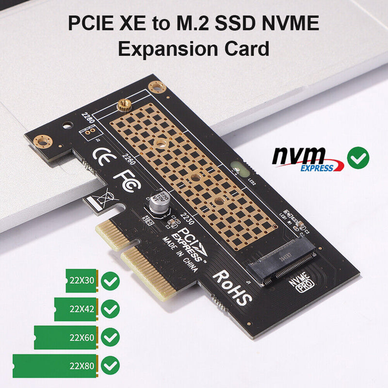 PCIe to M2/M.2 Adapter PCI Express X4 X8 X16 NVME M.2 SSD Card (Luxury)