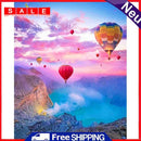 Balloon Valley Oil Painting By Numbers Canvas Wall Drawing Kits DIY Home Decor