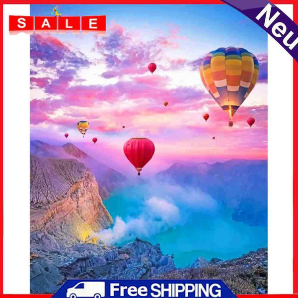 Balloon Valley Oil Painting By Numbers Canvas Wall Drawing Kits DIY Home Decor