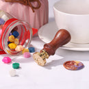 Wax Seal Stamp Pattern Retro Lacquer Seal Metal Head with Handle (FD13)