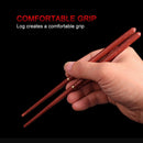 Folding Chopsticks Outdoor Picnic Travel Portable Tableware (Army Green)