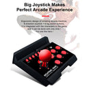 4-in-1 Retro Arcade Game Joystick Station USB C Wired TURBO Fighting Controller