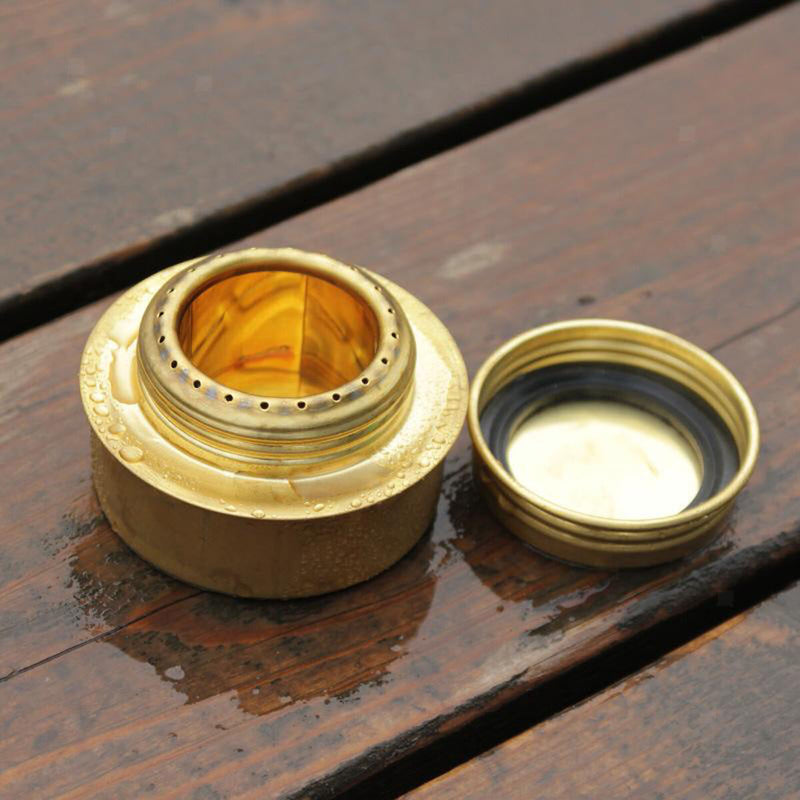 Kupferlegierung Kompakter Alkoholkocher Outdoor Ultralight Brenner Kocher