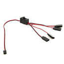 RC oil truck On/off Controller 4-way LED Light Y-line Splitter Split Cable