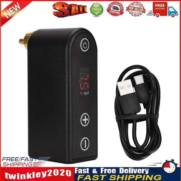 Wireless Tattoo Power Supply RCA Connector Battery for Tattoo Machine Pen Newly