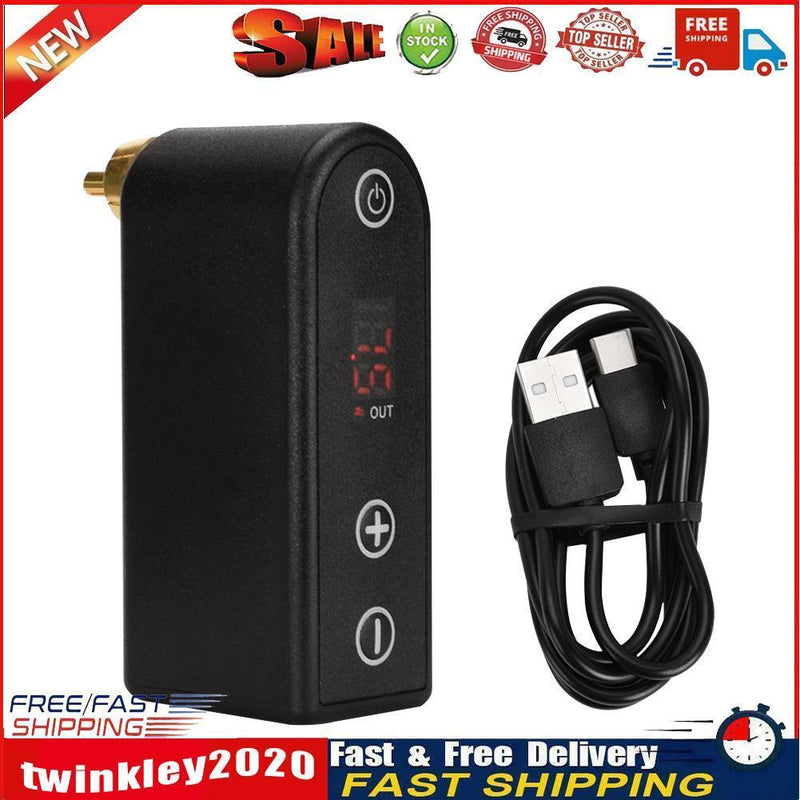 Wireless Tattoo Power Supply RCA Connector Battery for Tattoo Machine Pen Newly