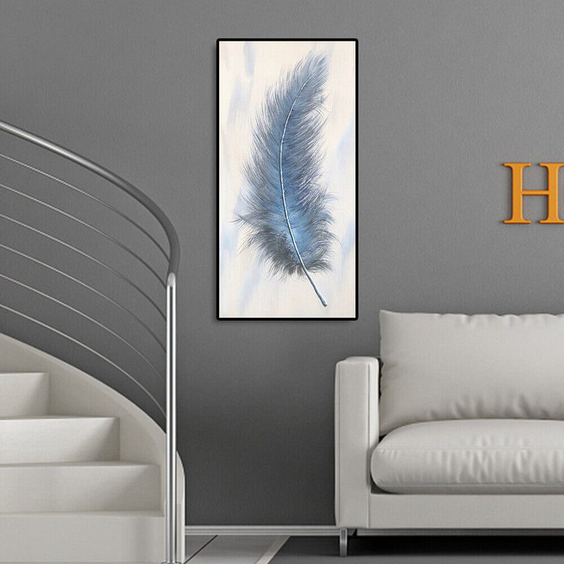5D DIY Full Round Drill Diamond Painting Feather Cross Stitch Picture Home Decor