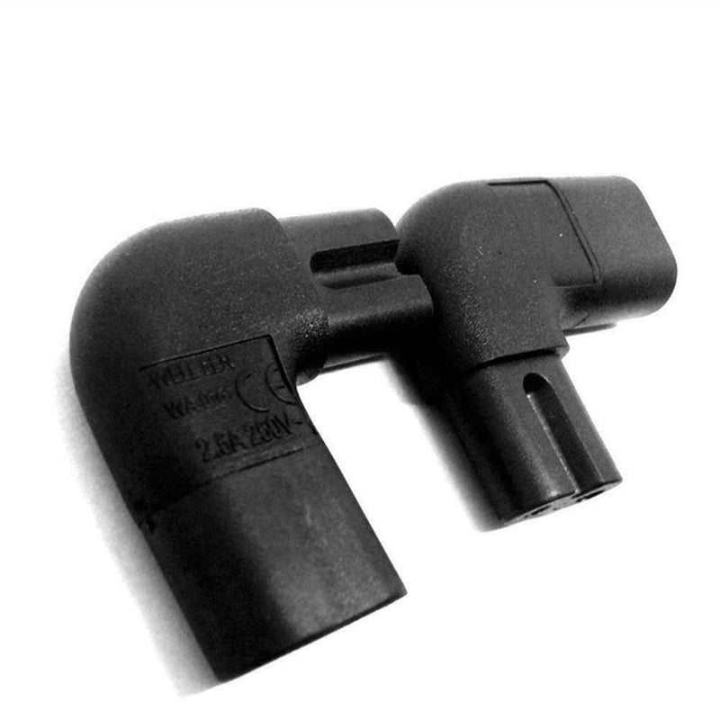 IEC320-C8 TO C7 90 Degree Up Down Angled AC Power Adapter Male Female Z to H8J1