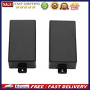 2pcs Plastic Sealed Double Coil Humbucker Pickup Cover For Guitar(Black)