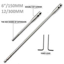 2PC Drill Bit Extension Bar 12" 6" Paddle Bits or any shank Shaft L5W3 T1Y5 E0D8