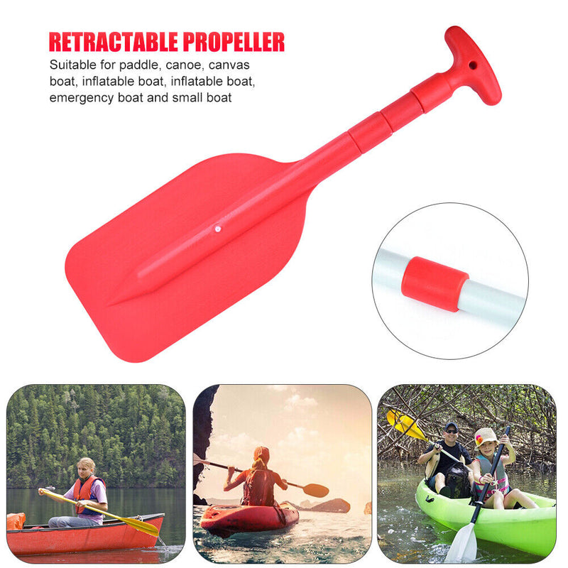 Retractable Portable Telescope Rafting Boat Paddle for Water Sport (Red) Newly