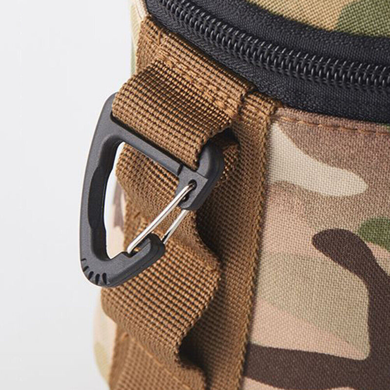 Camping Gas Tank Bag LPG Fuel Can Protective Sleeve MOLLE Tissue Bags (A) Newly