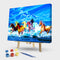 DIY Horse Animal Oil Paint By Numbers Frameless Hand Painted Artwork Wall Dec