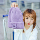 Winter Women Men Knit Ski Beanie Ball Wool Cuff Hat Ski Cap (Purple)