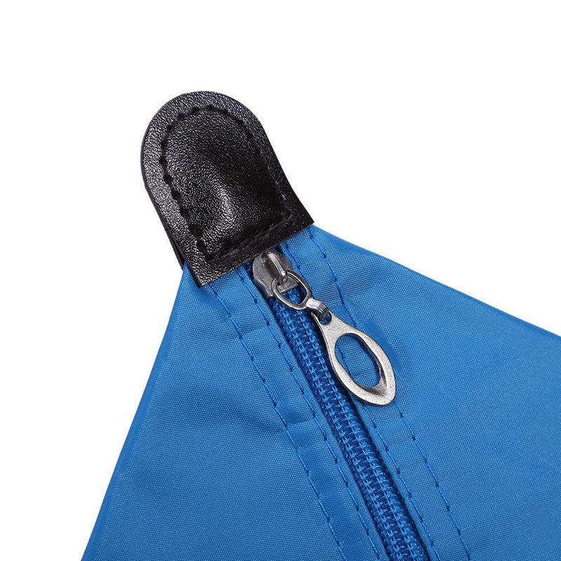 Women Zipper Ingot Shape Dumpling Handbag Cosmetic Bag Makeup Tote(Sky Blue