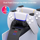 Dual Game Controller Charger for PS5 Gampad Joypad LED Power Charging Dock Newly
