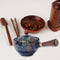 Portable Chinese Gongfu Kung Fu Tea Set Rotating Ceramic Teapot Teaware (H)