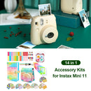 14 in 1 Protective Case Photo Album Kit for Instax Mini 11 (Multicolor) Newly