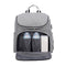 Baby Diaper Bag Backpack Waterproof Mummy Outdoor Large Capacity Bag (Grey)