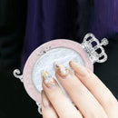 Women Crown Shape Nail Art Plate Nail Display Stand Photo Props for Salon Hom