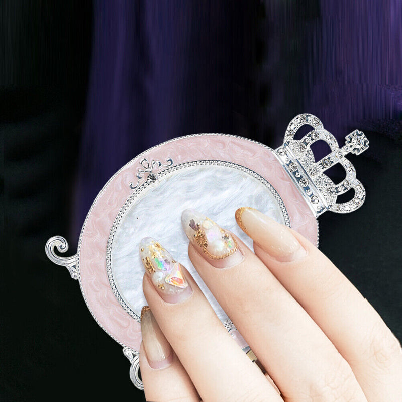 Women Crown Shape Nail Art Plate Nail Display Stand Photo Props for Salon Hom