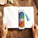 5D Rhinestone Mosaic Diamond Painting Exquisite Leather Tassel Bookmarks Gi