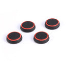 4pcs Silicone Joystick Analog Thumbstick Grip Cover for PS4 (Black+Red) Newly